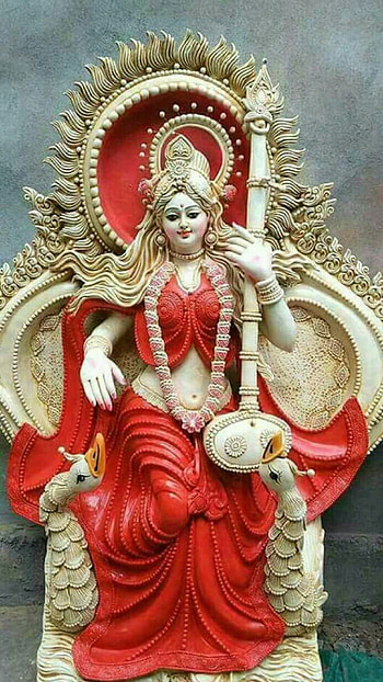 Pin on Sarswati maa, saraswati murti HD phone wallpaper