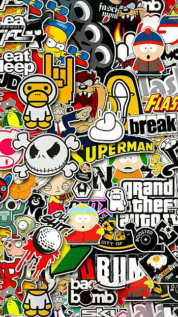 Dope Graffiti Laptop on Dog, cartoon graffiti HD phone wallpaper