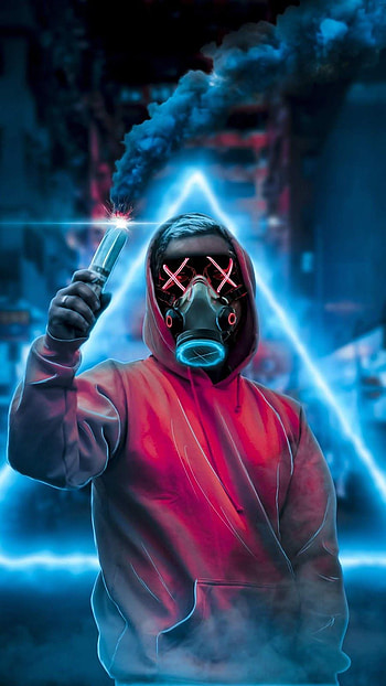 Hacker Neon posted by John Walker, hacker joker HD phone wallpaper