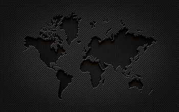 Carbon World map, grunge art, carbon background, creative, Black World map, travel concepts, World map concepts, World map with resolution 3840x2400. High Quality, world map black HD wallpaper